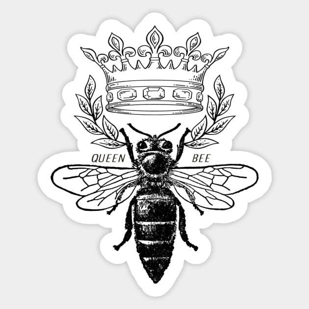 Queen bee Sticker by SouthPrints